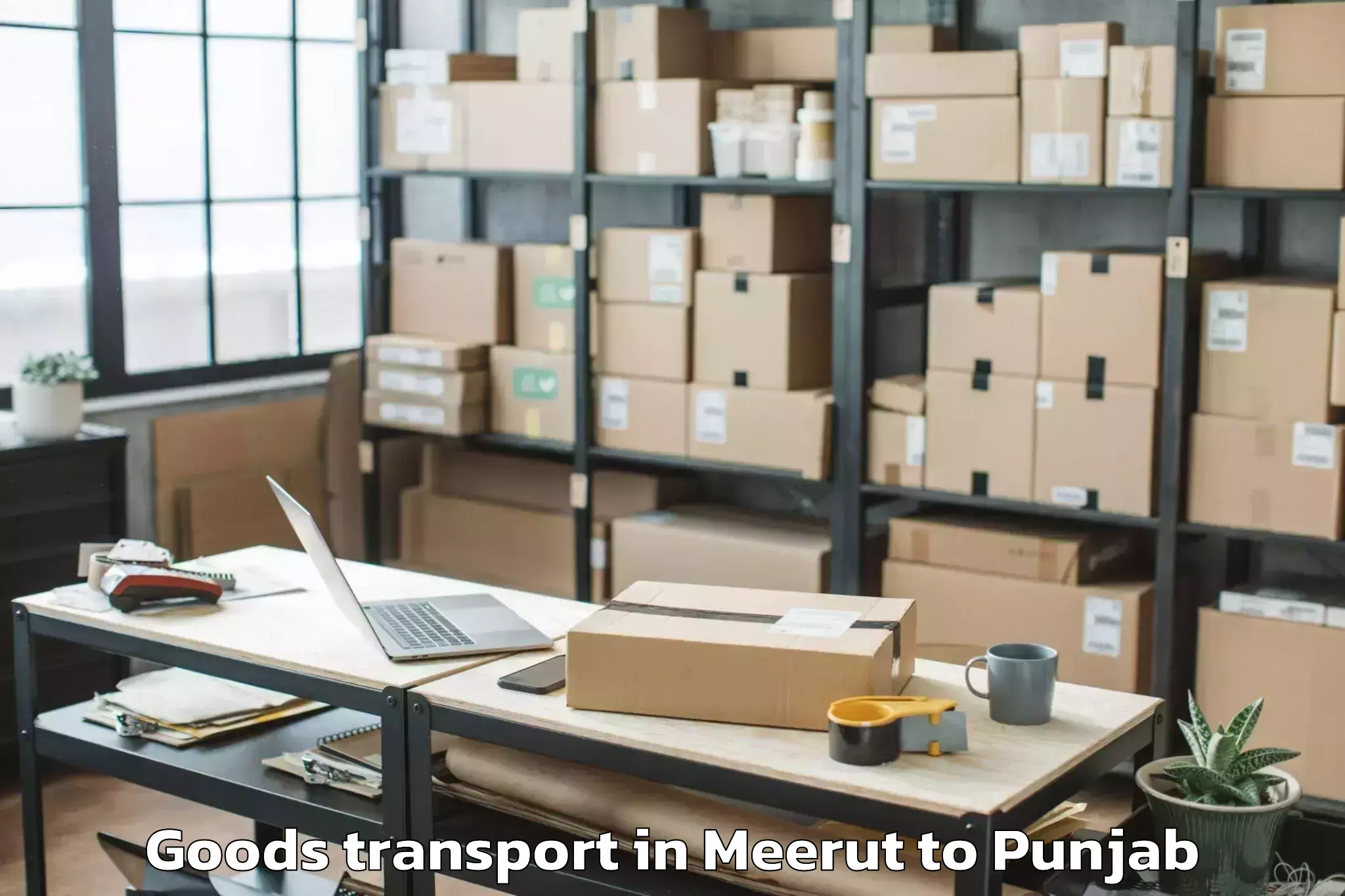 Meerut to Lakhnaur Goods Transport Booking